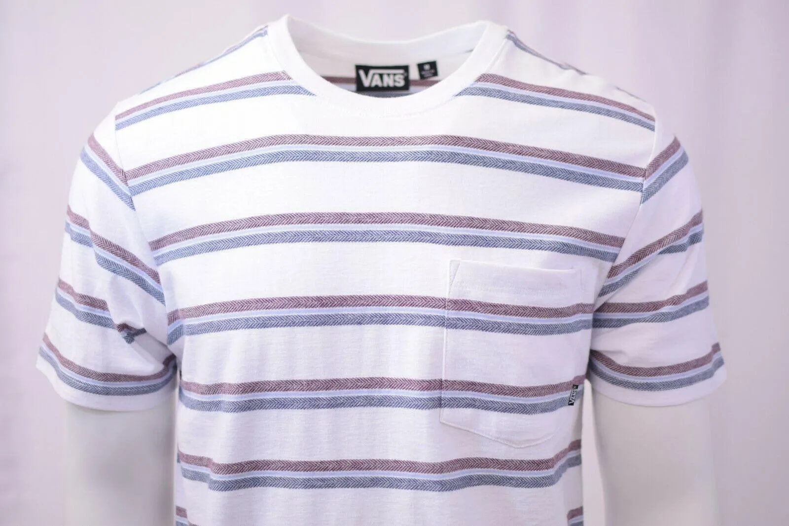 Vans Off The Wall Men's Pastel Striped Tee S03