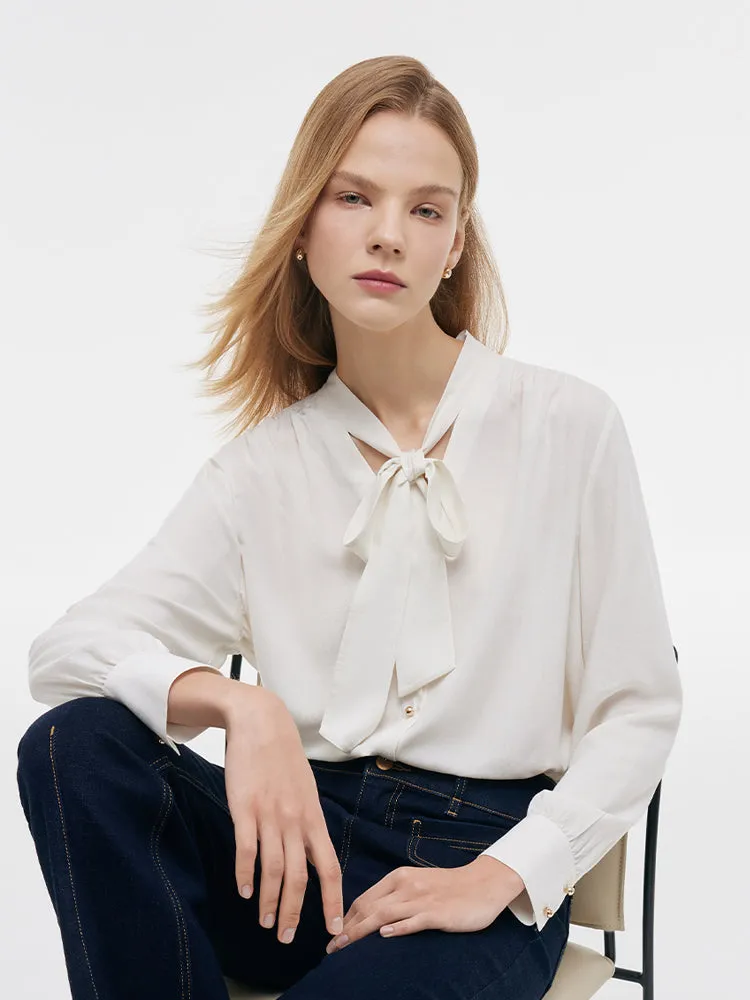 White Ribbon Women Shirt